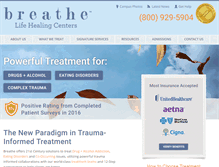 Tablet Screenshot of breathelifehealingcenters.com